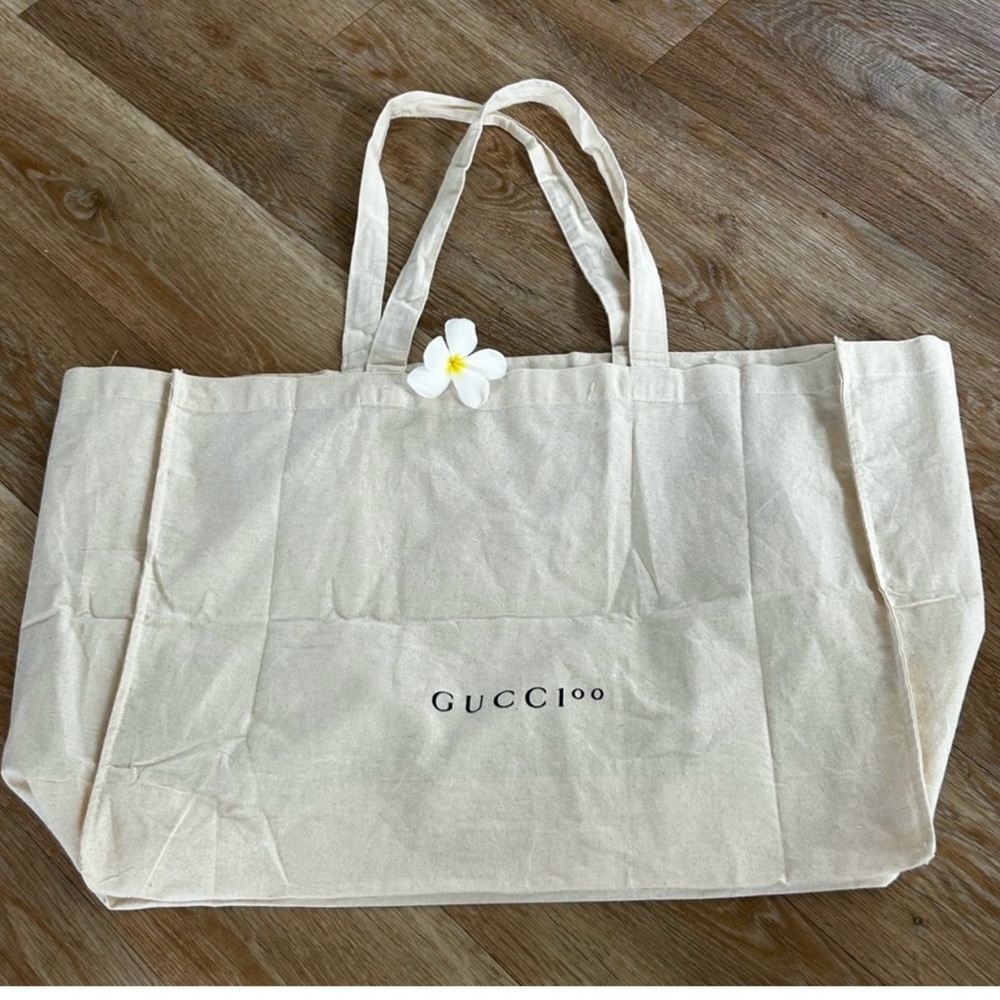 Authentic Gucci 100 xl tote cotton bag Stel
